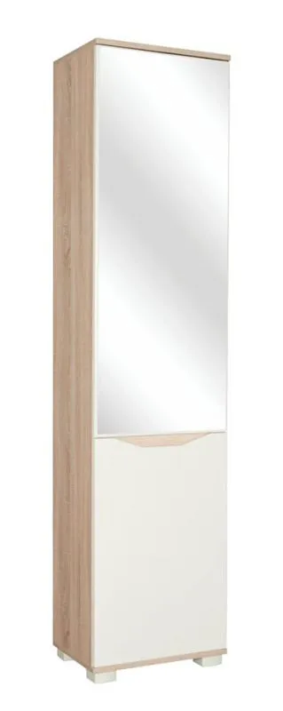 Armoire | 1 porte battante | 1 tiroir | 50 cm de large | Couleur: Brun Abbildung