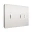 Armoire penderie Korab 36 | Blanc | 5 portes battantes | 2,5 m large | Poignées noires | Soft-Close