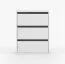 Tiroirs pour penderies / Blanc / 3 tiroirs / 71,5 x 55 x 40,5 cm / Unicolore / Design sobre / Beaucoup de place / Carré / Rangement