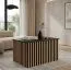 Table basse Cikarang 05 | Noir & Chêne | 78 x 67 x 51 cm | Design moderne et chaleureux