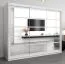 250 cm de large Armoire avec 10 casiers et 3 portes | Couleur: Blanc Abbildung