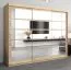 250 cm de large Armoire à portes coulissantes avec 3 portes | 10 casiers | 2 tringles à vêtements | Couleur: Chêne Sonoma Abbildung