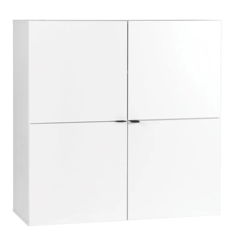 Chambre d'adolescents - Commode Marincho 46, couleur : blanc - Dimensions : 106 x 107 x 43 cm (h x l x p)