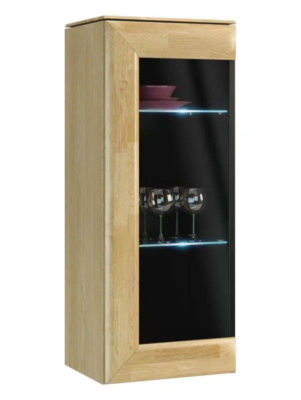 Armoire murale Chêne / Noir 102x41x35 cm Abbildung