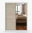 Armoire penderie à portes coulissantes avec miroir | 200 x 150 x 61 cm | Sonoma chêne / blanc | Bucegi 22 | 2 portes | 6 compartiments