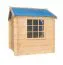Maisonnette de jeux Happy Park Bleu - 1,05 x 1,05 mètres en planches de 13 mm