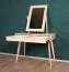 Coiffeuse Aurornis 65 en pin massif naturel | 2 tiroirs | Miroir intégré | 150 x 96 x 40 cm