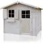Maison de jardin 2,4 x 2,9 mètres (incl. toit) | Laissé naturel | toit à deux pentes Abbildung