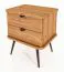 Table de chevet Rolleston 05, bois de hêtre massif huilé - Dimensions : 57 x 50 x 41 cm (H x L x P)