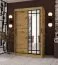 Armoire | Couleur : chêne Artisan | 1 porte miroir | 120 x 62 x 200 cm | 2 tringles | Détails modernes | 5 compartiments | Système de glissières fiable