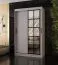 Armoire à portes coulissantes / Cachemire / 5 compartiments / 2 tringles / Finition haut de gamme / 120 x 62 x 200 cm / Armoire / Porte miroir / Design moderne