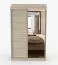 Armoire portes coulissantes 1,2 m | Rudawy 05 | Chêne Sonoma | 2 portes miroir | 200 x 120 x 61 cm | 6 compartiments