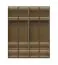 Armoire moderne à quatre portes vitrées Neiafu 11, avec éclairage intérieur, couleur : cachemire, système de fermeture en douceur, dimensions : 224 x 182 x 56 cm