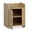 Caisson roulant / Couleur : chêne / 1 porte / Dimensions : 40 x 40 x 55 cm / 2 compartiments / 4 roulettes / Fonction Soft-Close / Porte verrouillable / incl. freins / Protection des bords ABS