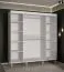 Armoire avec deux barres de penderie Jotunheimen 45, couleur : blanc - dimensions : 208 x 180,5 x 62 cm (h x l x p)