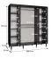 Grande armoire avec suffisamment d'espace de rangement Jotunheimen 201, couleur : blanc - dimensions : 208 x 200,5 x 62 cm (h x l x p)