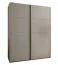 Penderie / Armoire à portes coulissantes / 2 portes coulissantes / 245,5 x 190 x 64 cm / 2 tringles à vêtements / 11 compartiments / 6 étagères / Couleur : Cachemire / Soft-Close