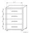 Commode Kerowagi 24 | chêne Sonoma | 90 x 70 x 41 cm | 4 tiroirs spacieux