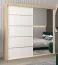 2 mètres de large Armoire avec 2 portes | Couleur: Chêne Sonoma  / Blanc Abbildung