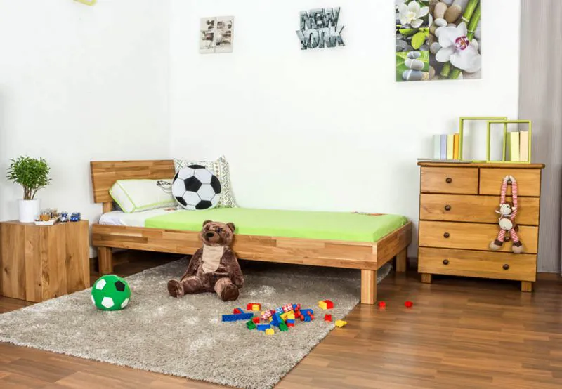 Chêne Lit 100 x 200 cm huilé Abbildung