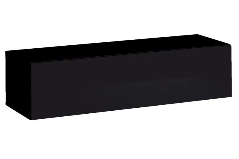 Meuble TV Fardalen 30 Noir | 2 Compartiments | 120 cm | Push-to-Open | Design Moderne