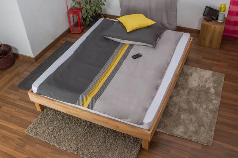 Lit futon en hêtre massif huilé | Wooden Nature 04 | 160 x 200 cm | Design moderne et stabilité