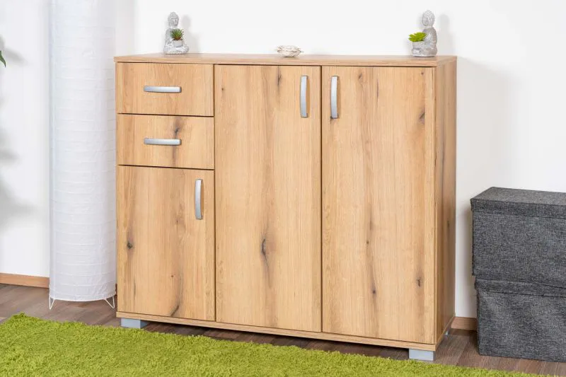 Commode Camprodon 12 | Chêne Artisan | 95 x 113 x 37 cm | Rangement moderne et pratique