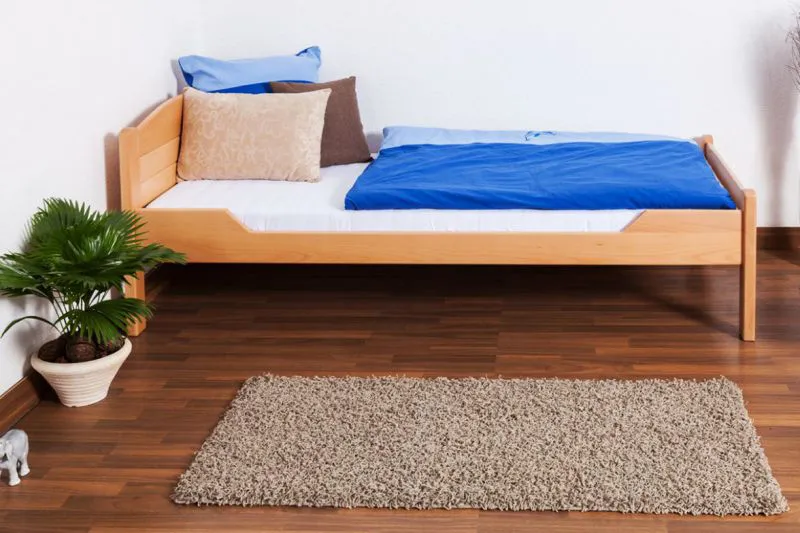 Cadre de lit pour enfants / Lit pour enfant 90 x 200 cm | Bois massif: Hêtre | Laqué Naturel | Qualité particulièrement élevée Abbildung