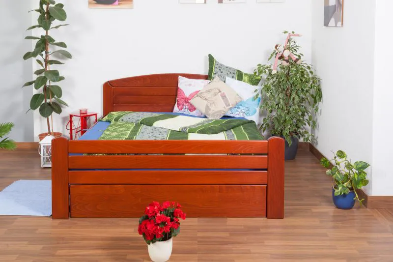 Lit Hêtre 160 x 200 cm Cerise Abbildung