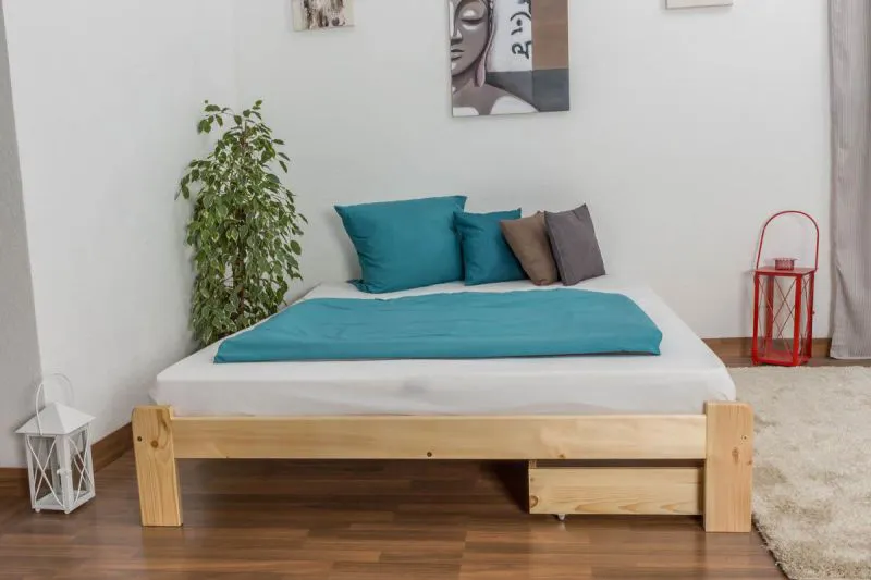 Lit 160 x 200 cm Pin Naturel Abbildung