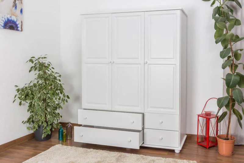 Armoire à linge avec 5 tiroir(s), Couleur: Blanc 195x155x59 cm Abbildung