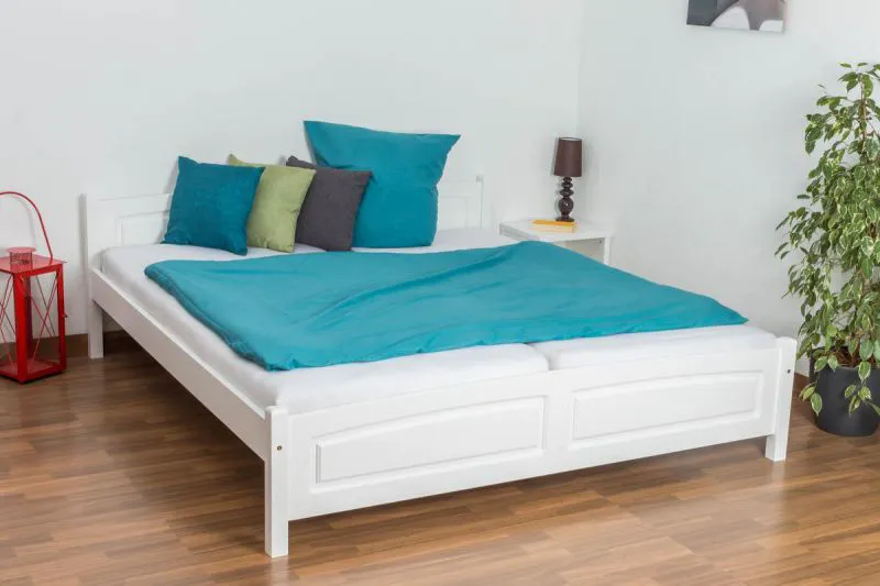 Lit Pin 180 x 200 cm Blanc Abbildung