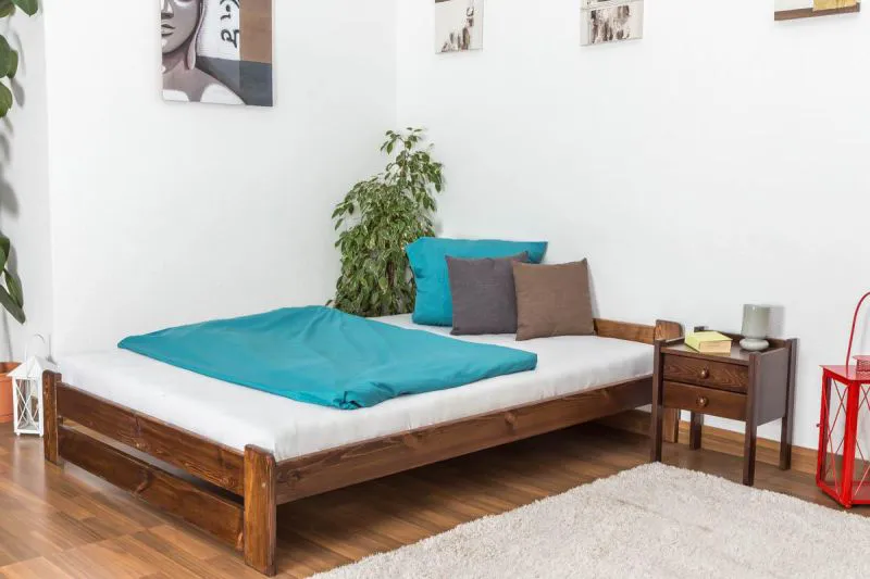 Pin Lit 140 x 200 cm Noisette Abbildung