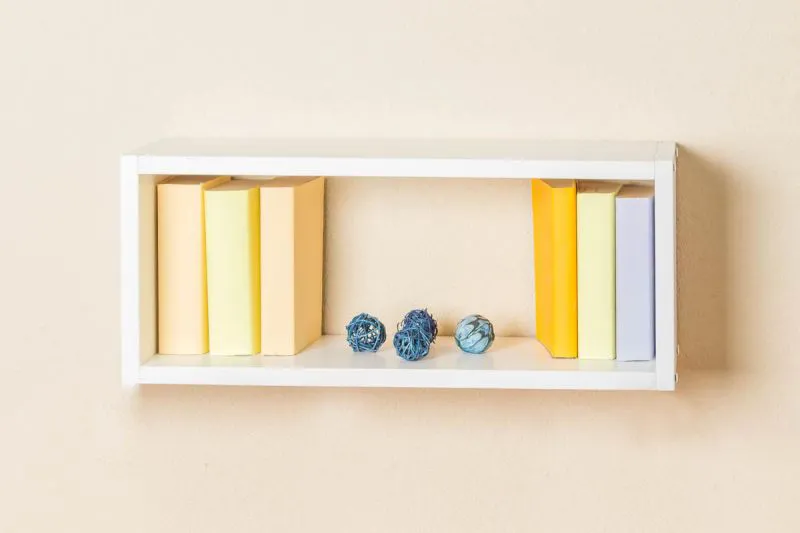 Étagère de cuisine Étagère suspendue Cuisine-Étagère murale - 60 cm de large, Pin Bois massif, Couleur: Blanc Abbildung