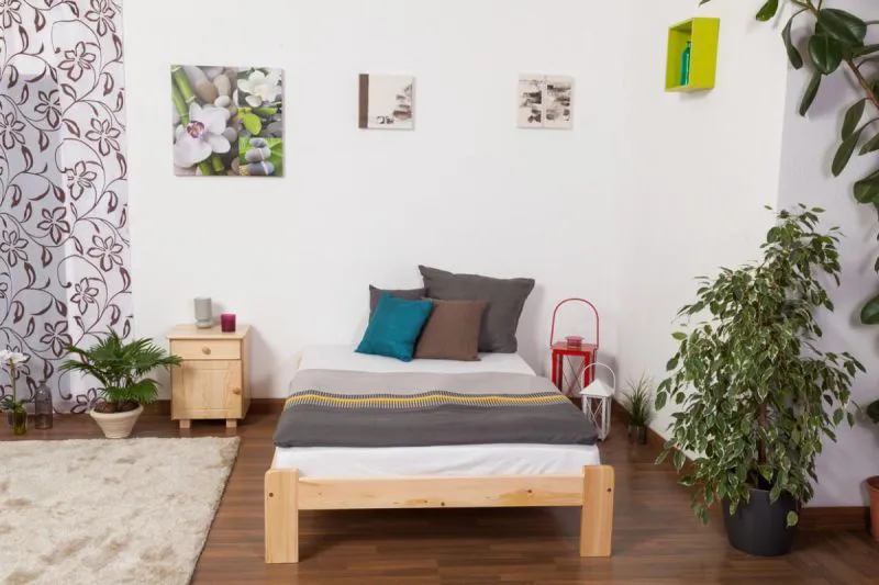 Lit 120 x 200 cm Pin Naturel Abbildung