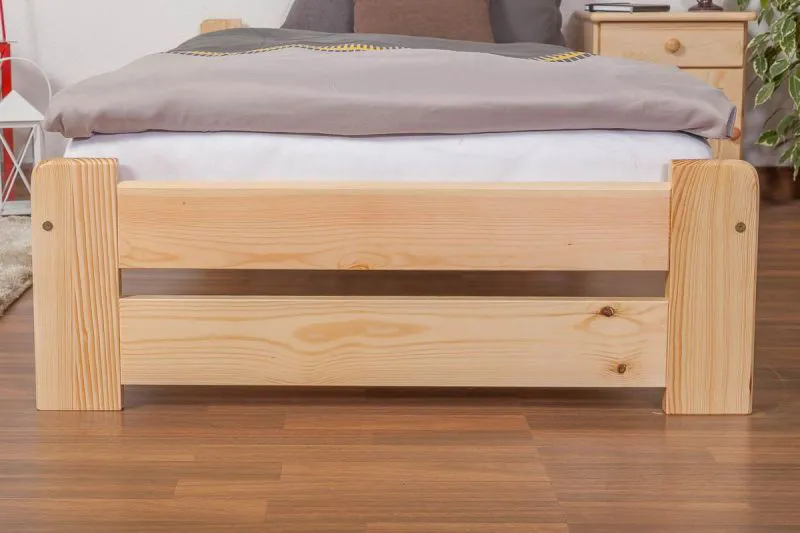 Lit en bois 90 x 200 cm Pin massif Naturel Abbildung