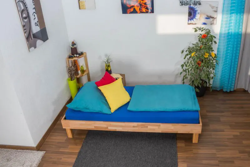 Coeur de Hêtre Bois massif Lit 90 x 200 cm huilé Abbildung