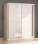 Armoire coulissante avec miroir | 1,8 m de large | 5 casiers | Cachemire | Apatin 02