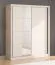 Armoire coulissante avec miroir | 1,8 m de large | 5 casiers | Cachemire | Apatin 02