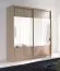 Armoire portes coulissantes miroir Mystras | Chêne Sonoma | 200 x 180 x 62 cm | Rangement optimisé