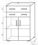 Commode Garut 16, couleur : Chêne de Sonoma - Dimensions : 118 x 80 x 40 cm (H x L x P)