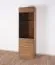 Vitrine Fazenda 03, couleur : brun foncé, chêne partiellement massif - 199 x 61 x 41 cm (h x l x p)