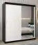 180 cm de large Armoire avec 10 casiers et 2 portes | Couleur: Blanc / Noir Abbildung