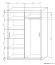 120 cm de large Armoire avec 6 casiers et 2 portes | Couleur: Chêne Sonoma Abbildung