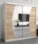 2 mètres de large Armoire avec 2 portes | Couleur: Chêne Sonoma  / Blanc Abbildung