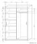 1 mètre de large Armoire avec 2 portes | Couleur : Chêne Sonoma Abbildung