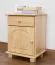 Table de chevet Naturel 55x42x35 (HxLxP) Pin massif, 1 tiroir(s) Abbildung