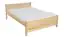 Lit simple / lit d'appoint en bois de pin massif, naturel 78, avec sommier à lattes - dimension 120 x 200 cm
