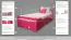 Lit enfant / lit enfant "Easy Premium Line" K1/2n avec 2 tiroirs et 2 panneaux de recouvrement, 90 x 200 cm hêtre massif rose