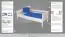 Lit de jeune / lit d'enfant "Easy Premium Line" K1/s massif, 90 x 190 cm hêtre massif laqué blanc